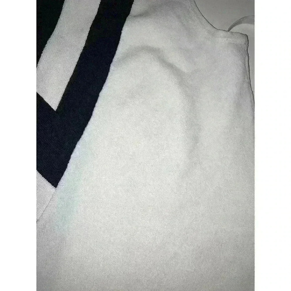 Rag & Bone Daphne Striped Knit V-Neck Tank Top White Black Blouse Size S - Picture 12 of 12